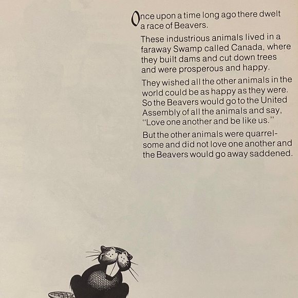 "Frog Fables & Beaver Tales" by Stanley Burke, illustrated by Roy Peterson. VTG - Picture 6 of 12